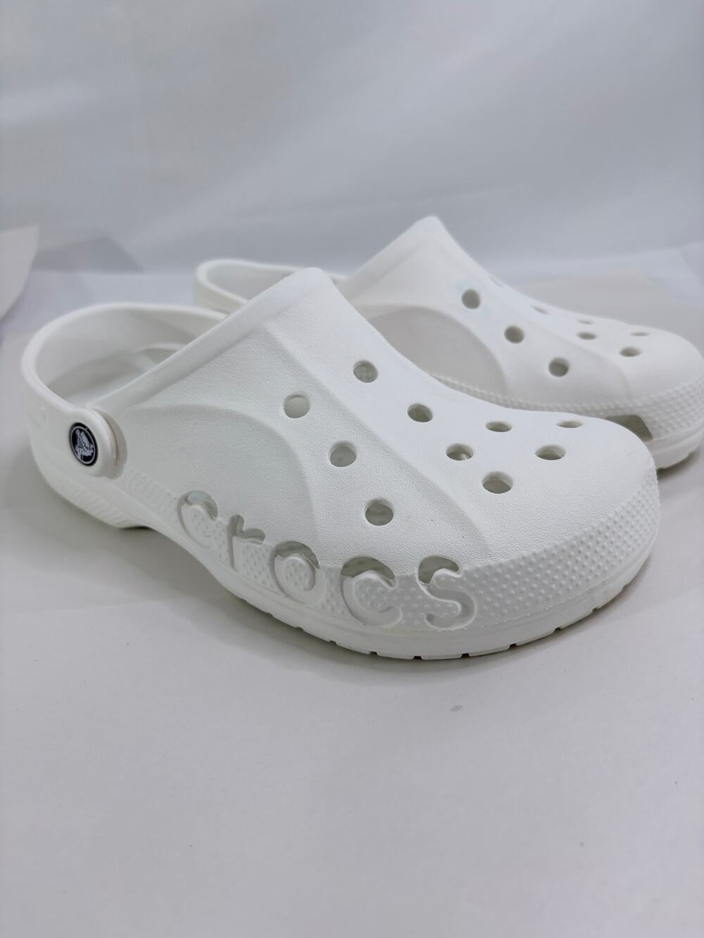 Crocs Baya Clog Women's W8 Men's M6 White Slip-On Shoes